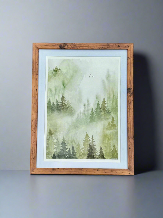 Crimson Canopy | Original Watercolour Painting | 14 x 10”