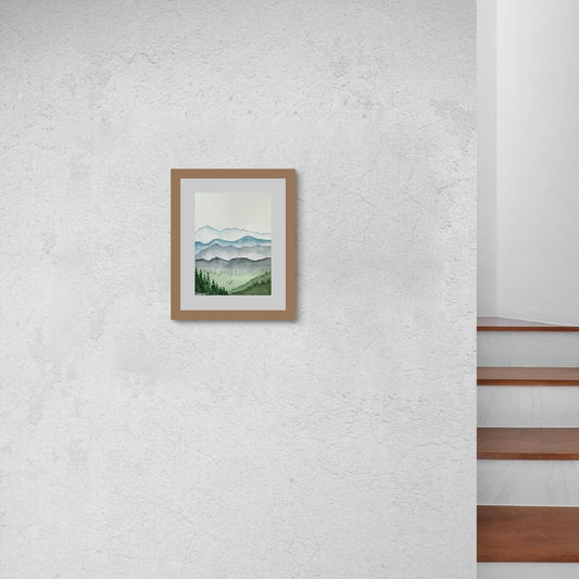 The Faraway Blue |Original Watercolour Painting | 8”x6”