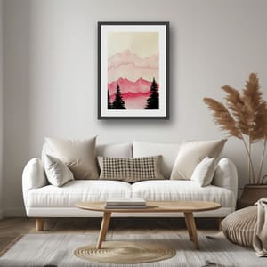 Rose-Tinted Peaks - Fine Art Print | Multiple Sizes Available
