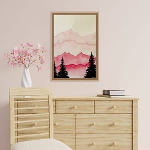 Rose-Tinted Peaks - Fine Art Print | Multiple Sizes Available