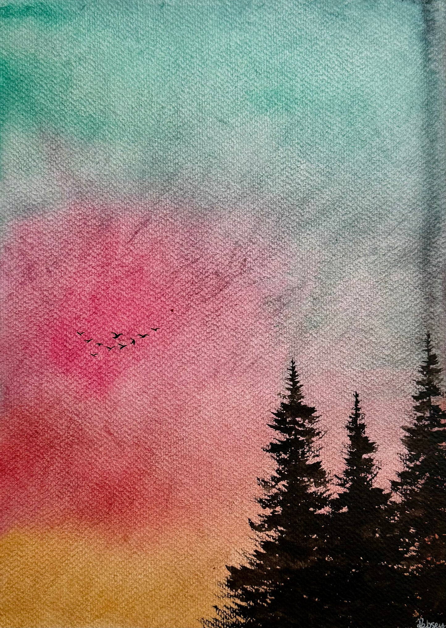 Wings Toward Tomorrow | Original Watercolour Painting | 14 x 10”