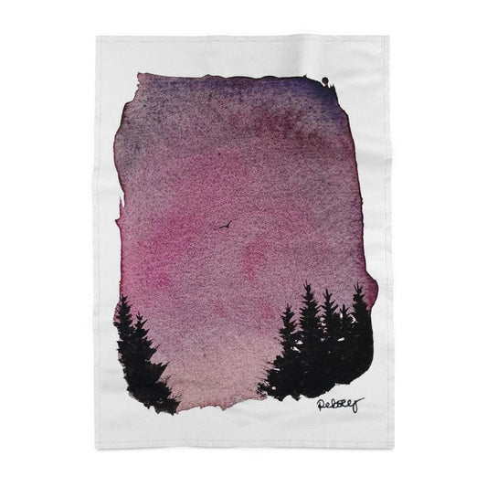 Dusk in the Pines Tea Towel