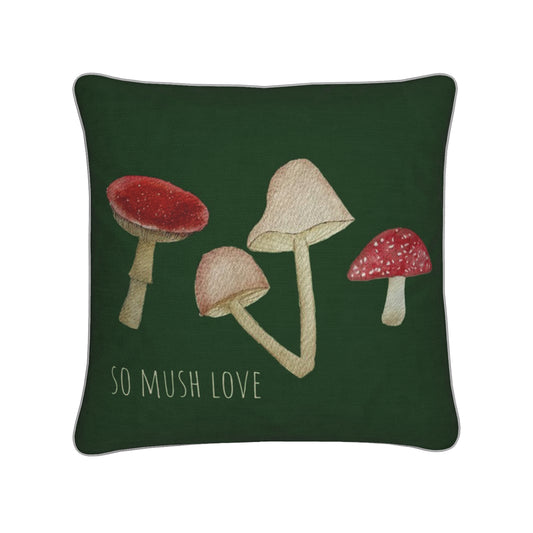 So Mush Love Mushroom Cushion – Velvet | 30 × 30 cm