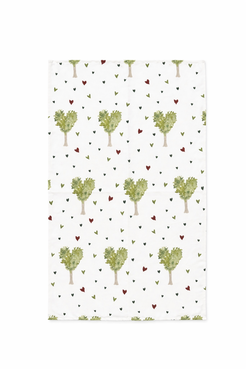 The Way to School Tea Towel – Heart Tree Art-Led Cotton Linen Kitchen Towel