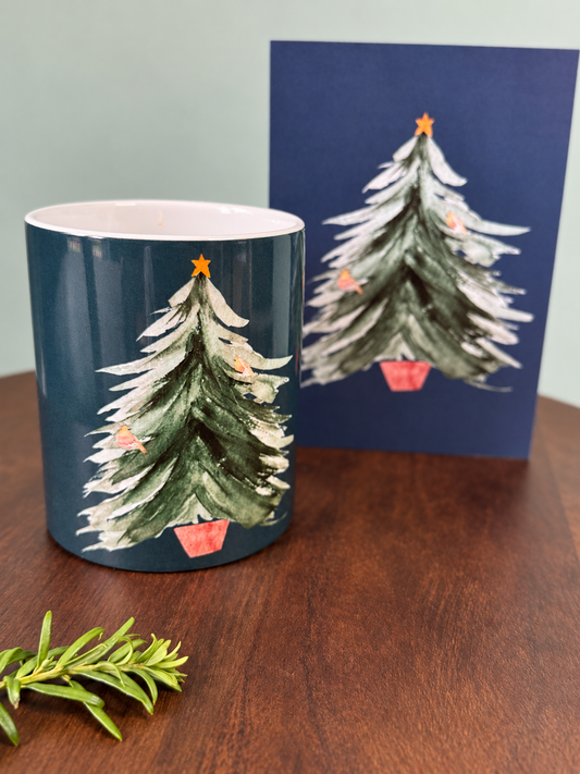Robins Christmas Ceramic Mug | Dishwasher & Microwave Safe