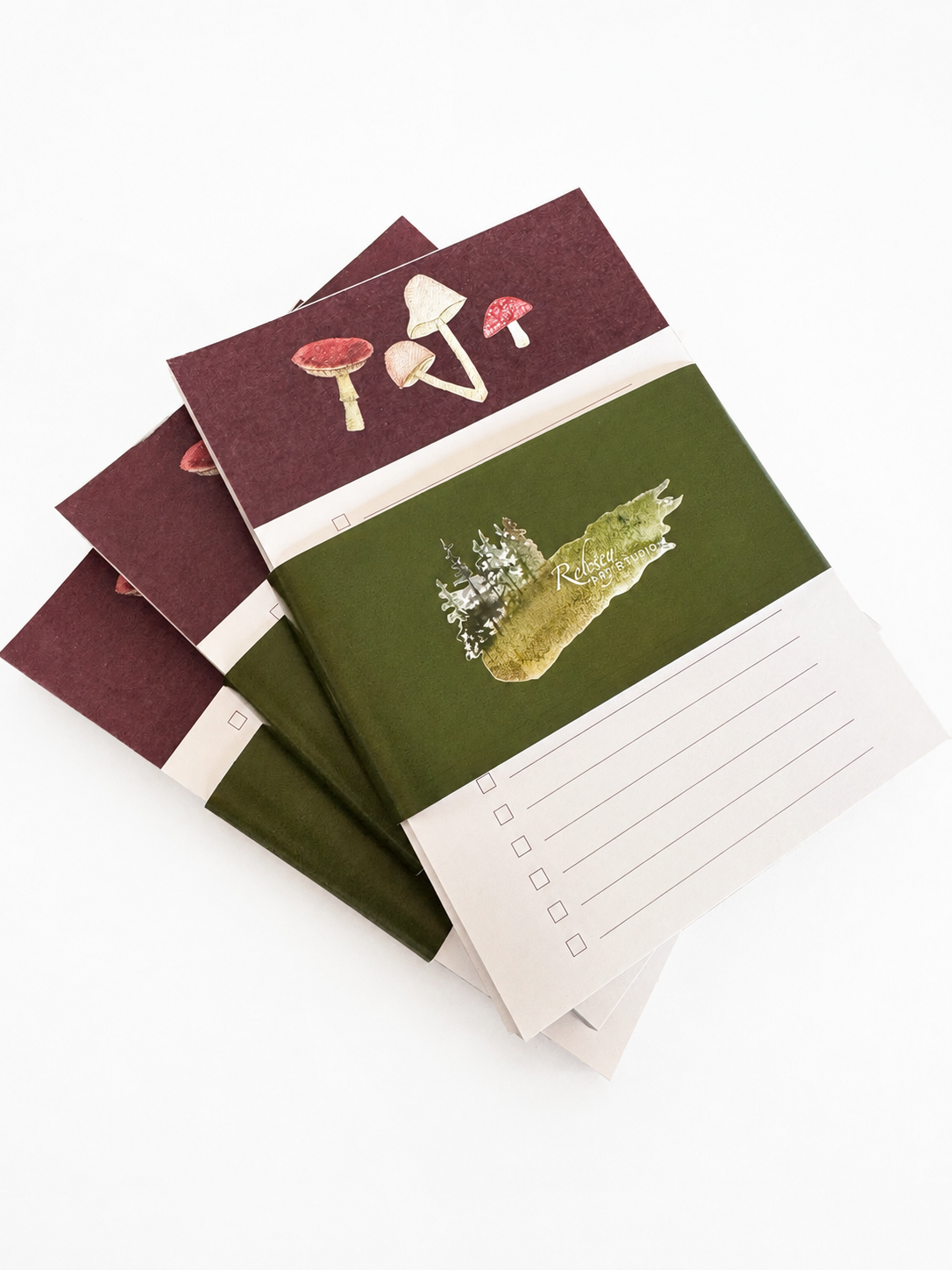 So Mush Love A6 To-Do Notepad | Mushroom Recycled Paper Checklist Pad | Art Inspired