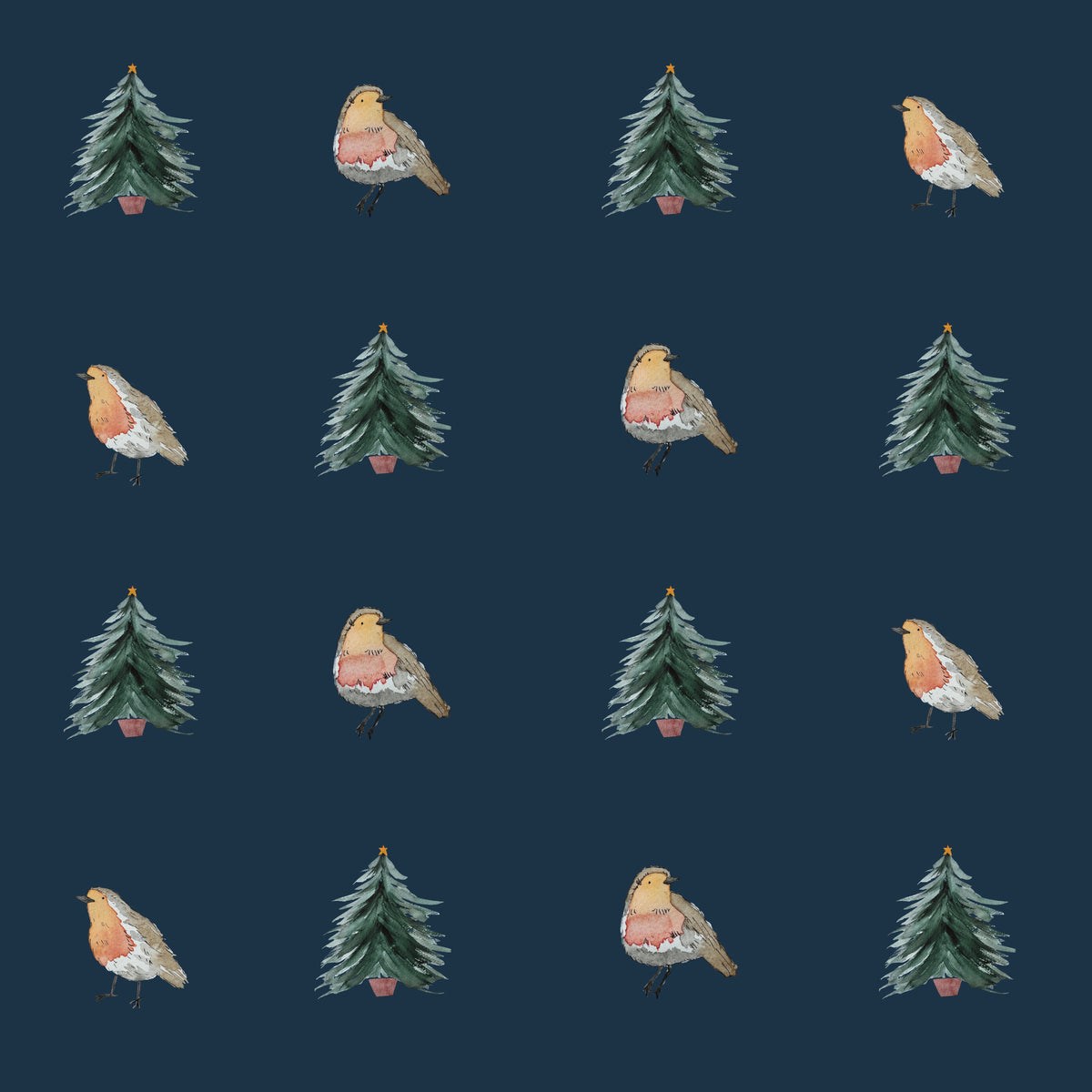 Christmas Gift Wrap Duo | 2 x 50 x 70cm | FSC Recyclable Paper | Reindeers & Robins