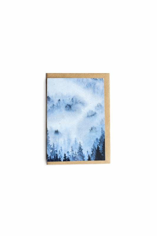 Lullaby Forest | Sustainable Art Greeting Card | Recycled A6 | Nature-Inspired Illustration