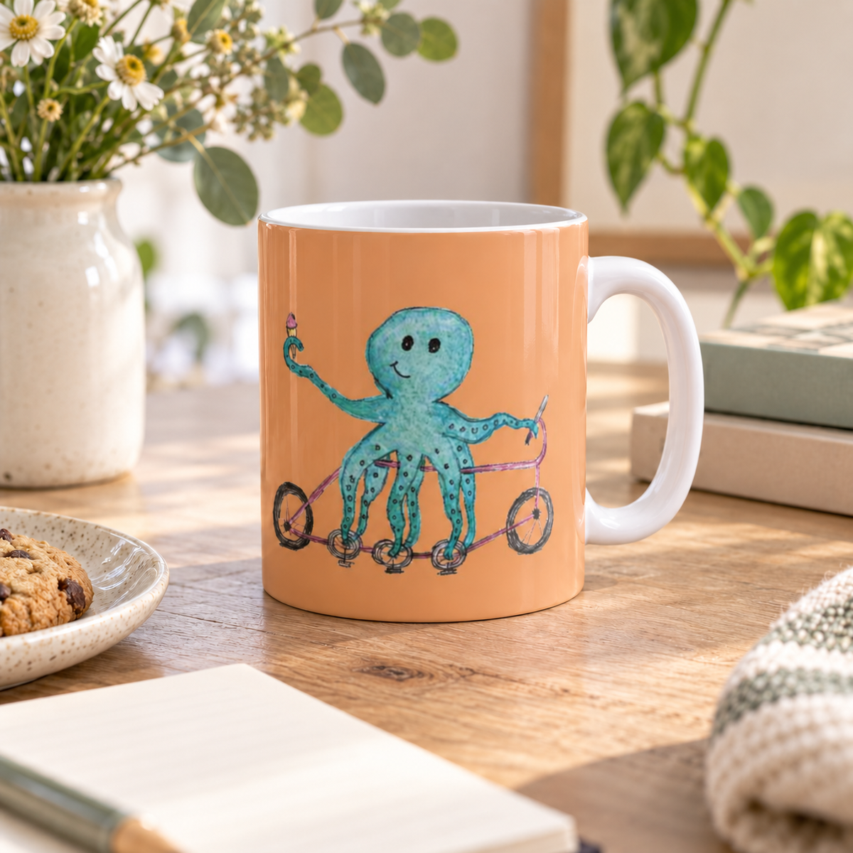 Pedalpus Octopus Mug | Dishwasher & Microwave Safe
