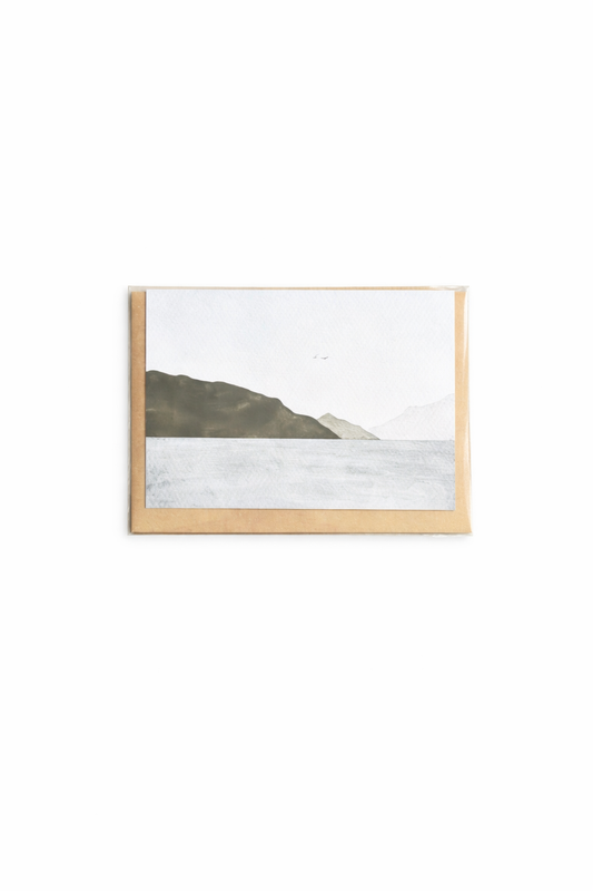 Echoes of the Fjord | Sustainable Art Greeting Card | Recycled A6 | Nature-Inspired Illustration