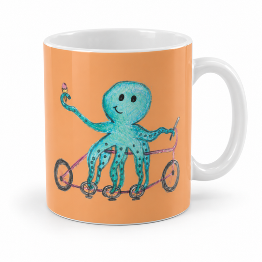 Pedalpus Octopus Mug | Dishwasher & Microwave Safe