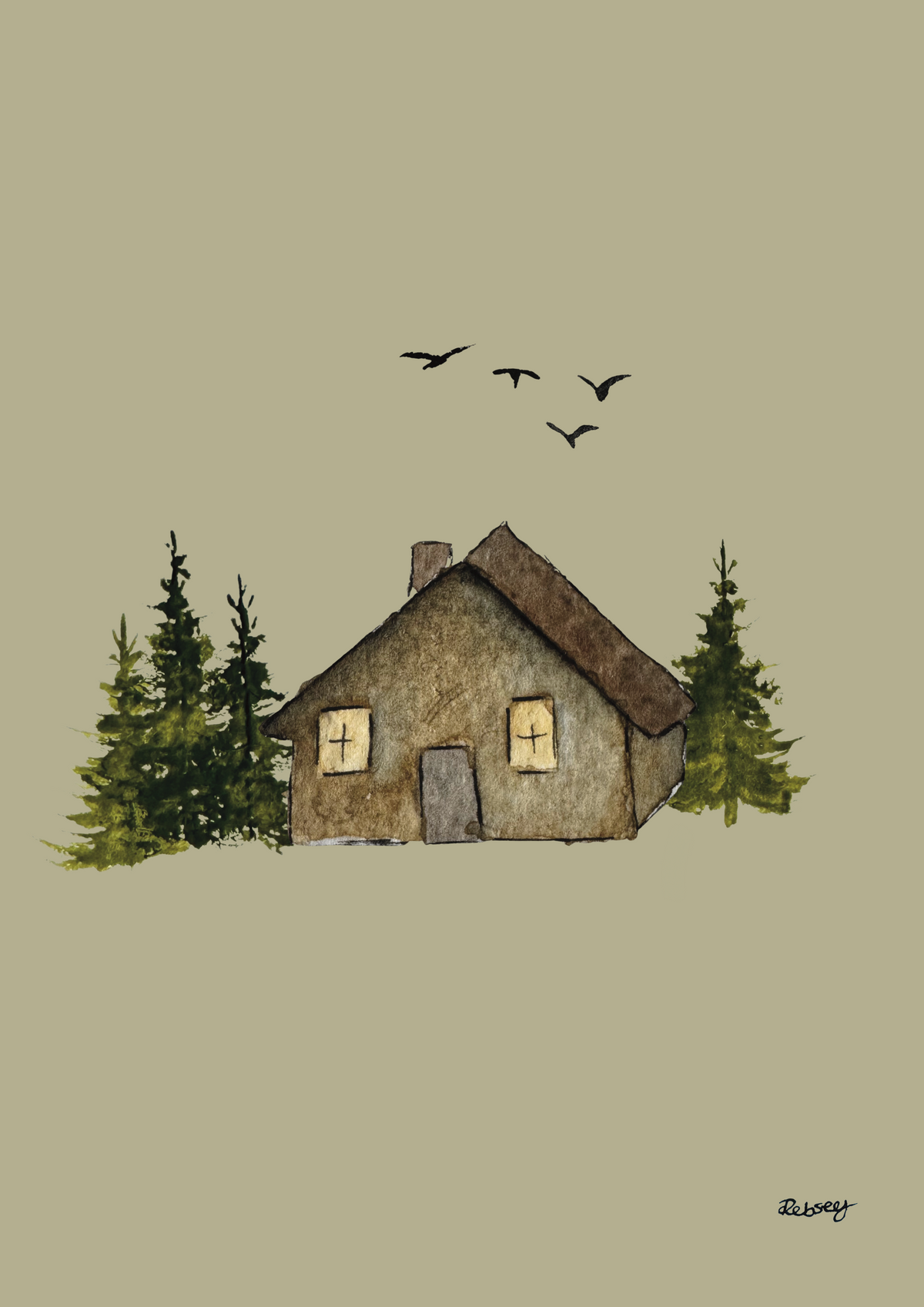 A Home That Waits Cottage Card | Recycled A6 Greeting Card