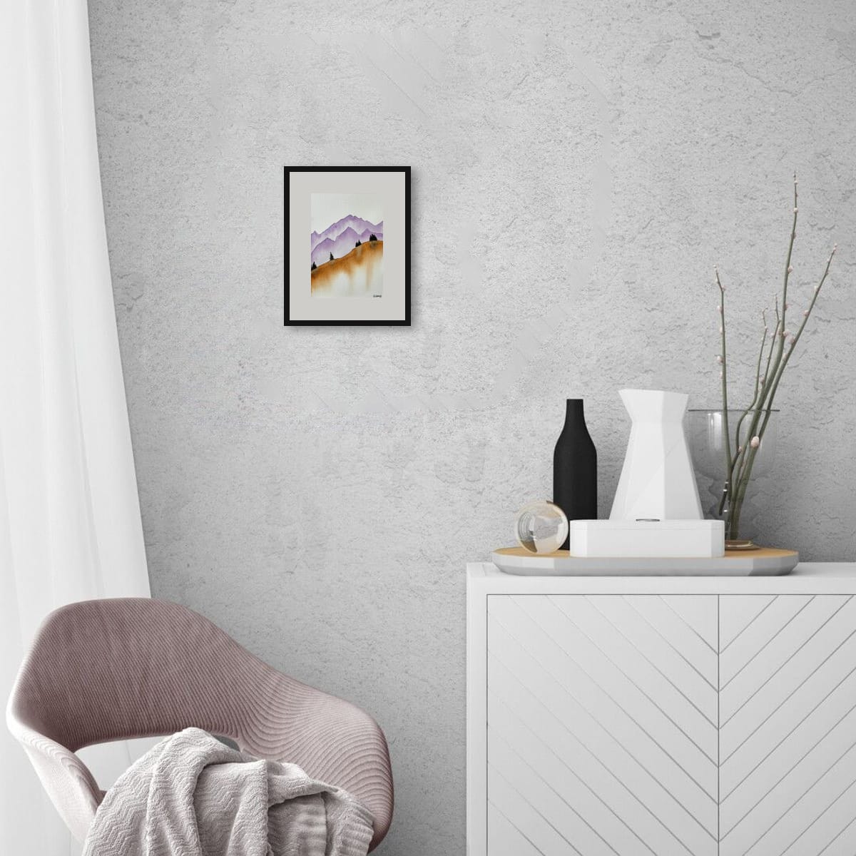 Lavender Hills | Original Watercolour Painting | 8x6”