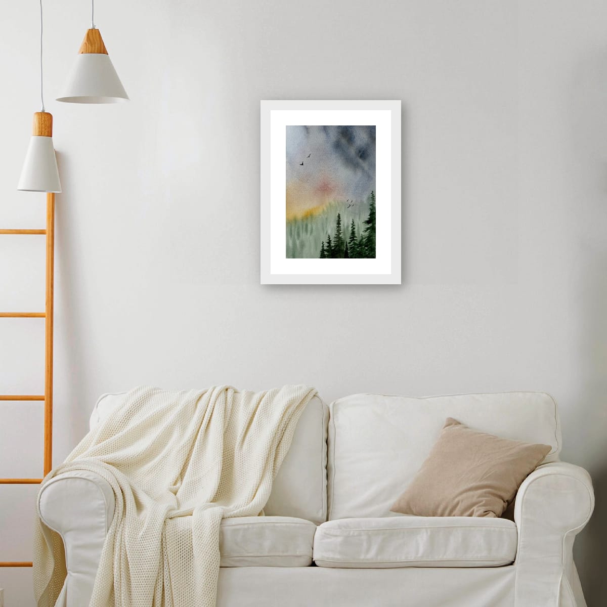 Beneath the Painted Sky | Original Watercolour Painting | A4